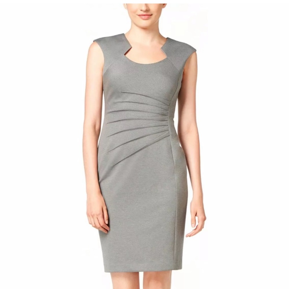 Calvin Klein CK Starburst Sheath Dress gray